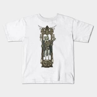 Steampunk Gitar Lion Kids T-Shirt